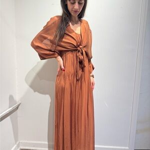 Silk 2 pcs Maxi Dress